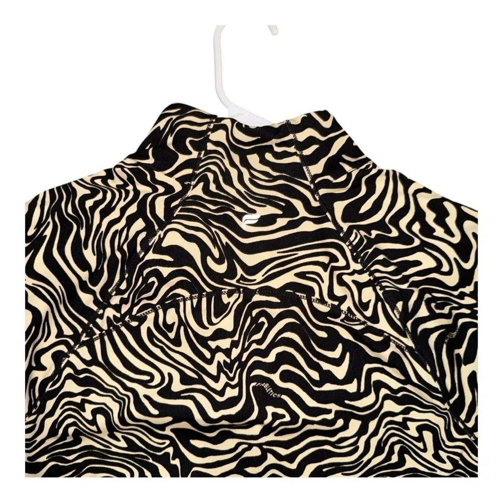 Fabletics XL Marbled Zebra Trinity Performance Activewear Zip Jacket w/ Pockets - Picture 13 of 16
